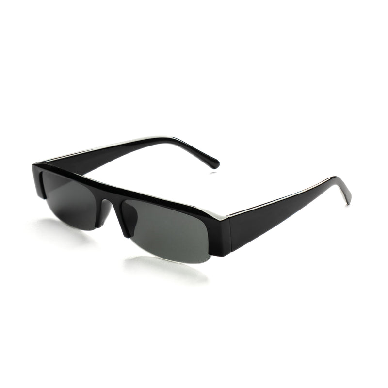 [ Nemesis ] Flat-top Y2k Sunglasses : Black