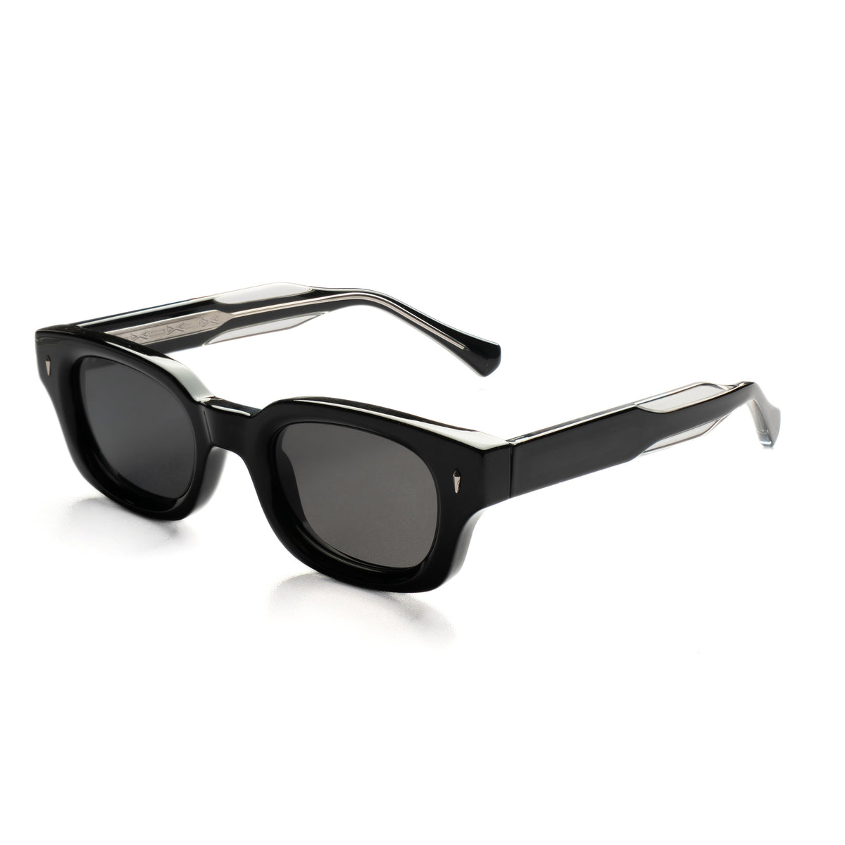 [ Atlas ] Chunky Rectangular Sunglasses : Black
