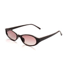 [ Nyx ] Slim 90s Oval Sunglasses : Cherry