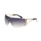 [ Tryst ] Wraparound Oversized Sunglasses : Purple