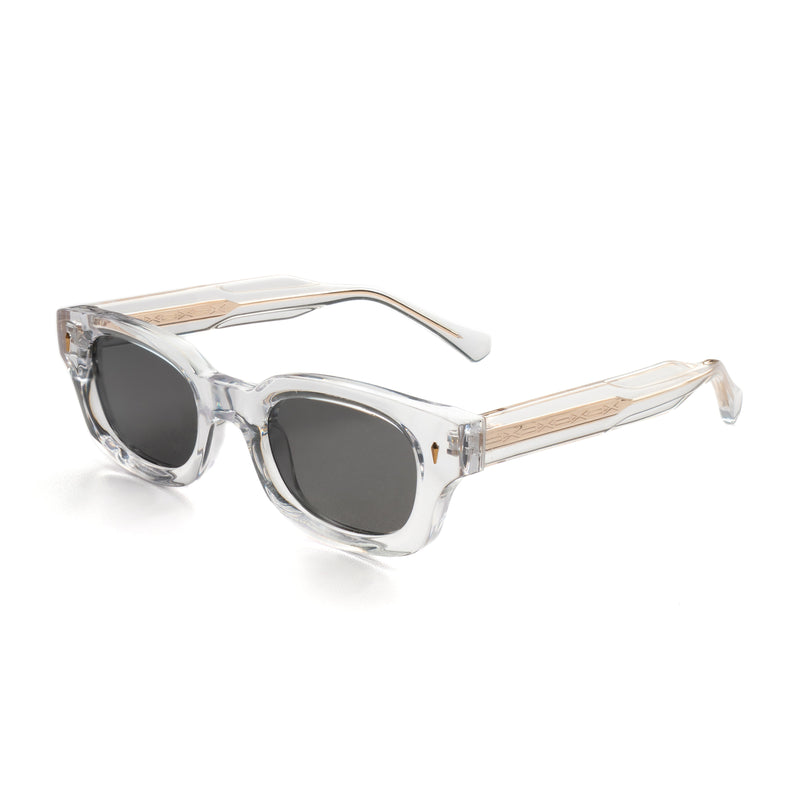 [ Atlas ] Chunky Rectangular Sunglasses : Clear