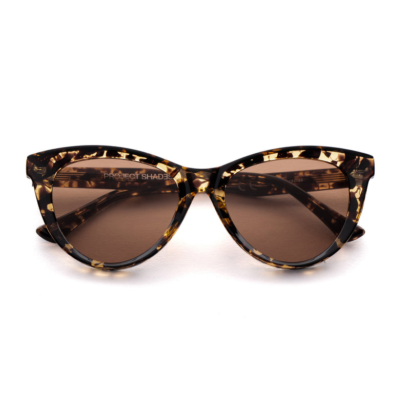 [ Luna ] Classic Cateye Sunglasses : Leopard - projectshades