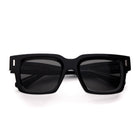 [ Archetype ] Oversized Rectangular Sunglasses : Black - projectshades