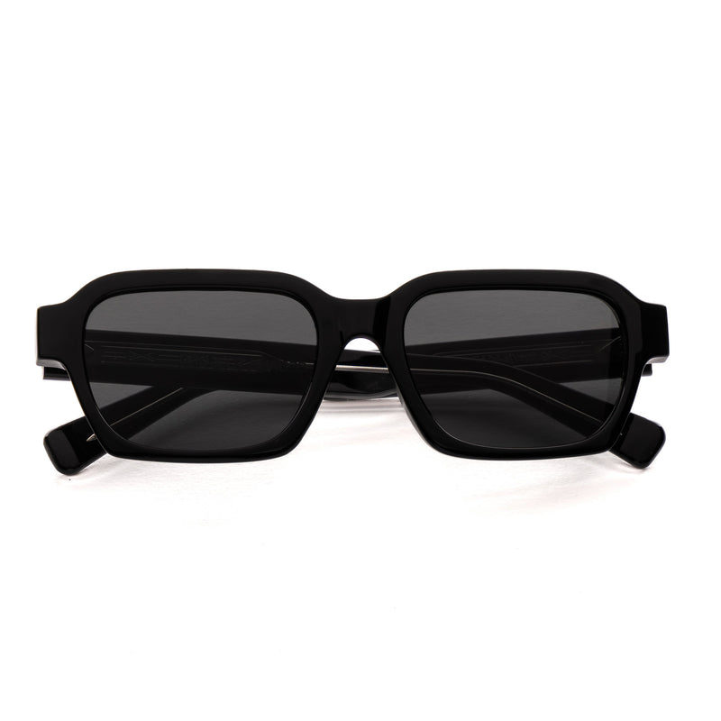 [ Apollo ] Rectangular Unisex Sunglasses : Black - projectshades
