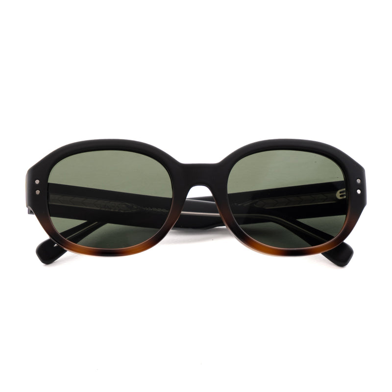 [ Forme ] Classic Round Sunglasses : Green Ombre - projectshades