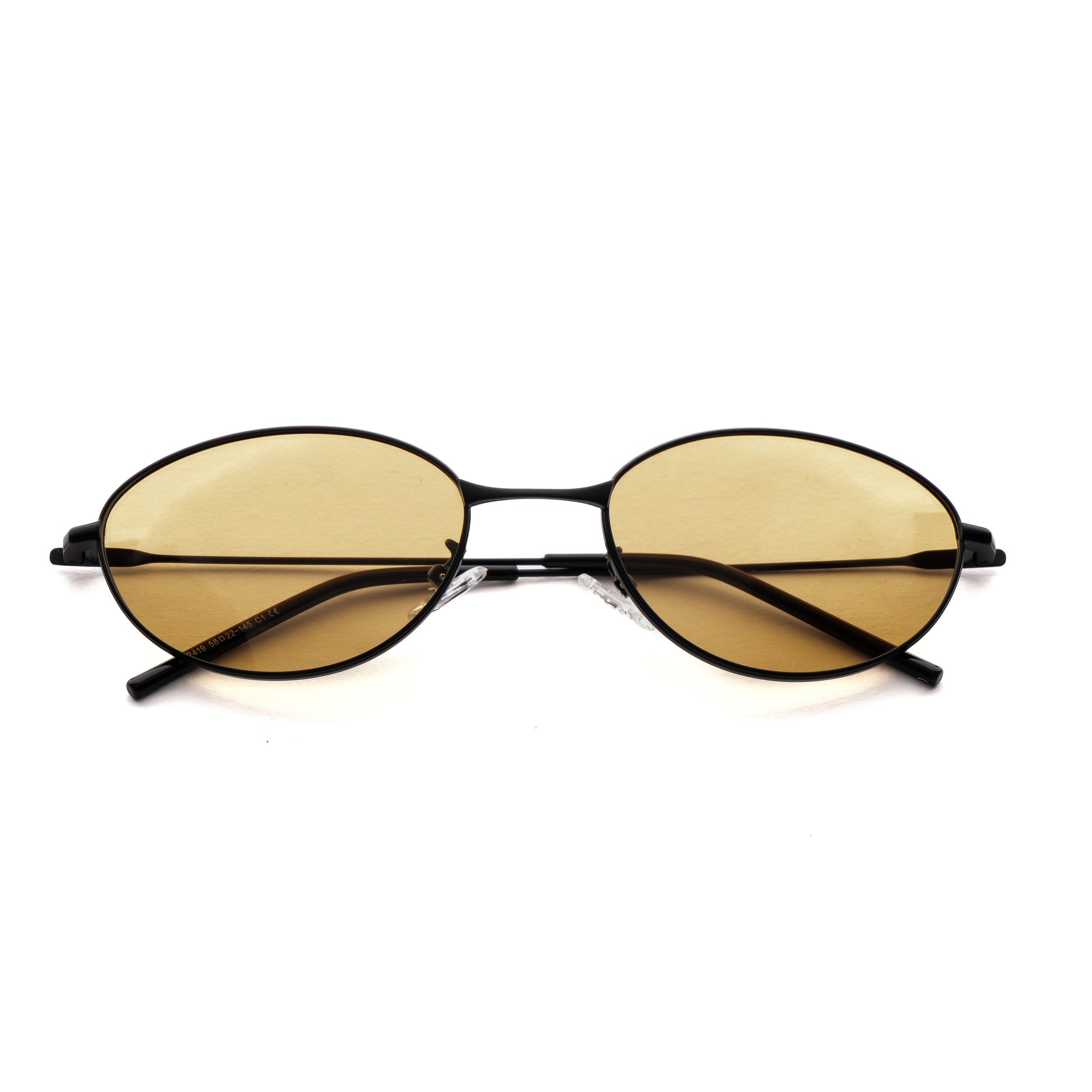 [ Fade ] Oval Polarised Sunglasses : Biege - projectshades