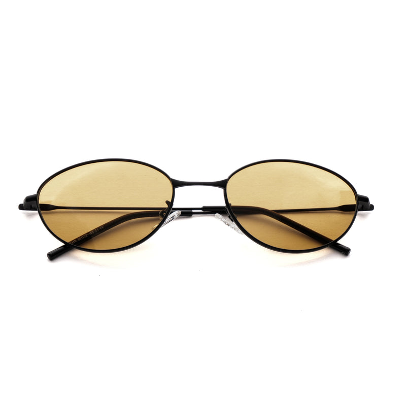 [ Fade ] Oval Polarised Sunglasses : Biege - projectshades