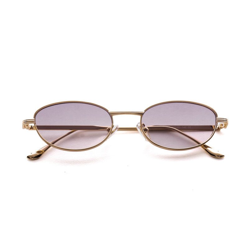 [ Orbit ] Oval Sleek Sunglasses : Purple - projectshades