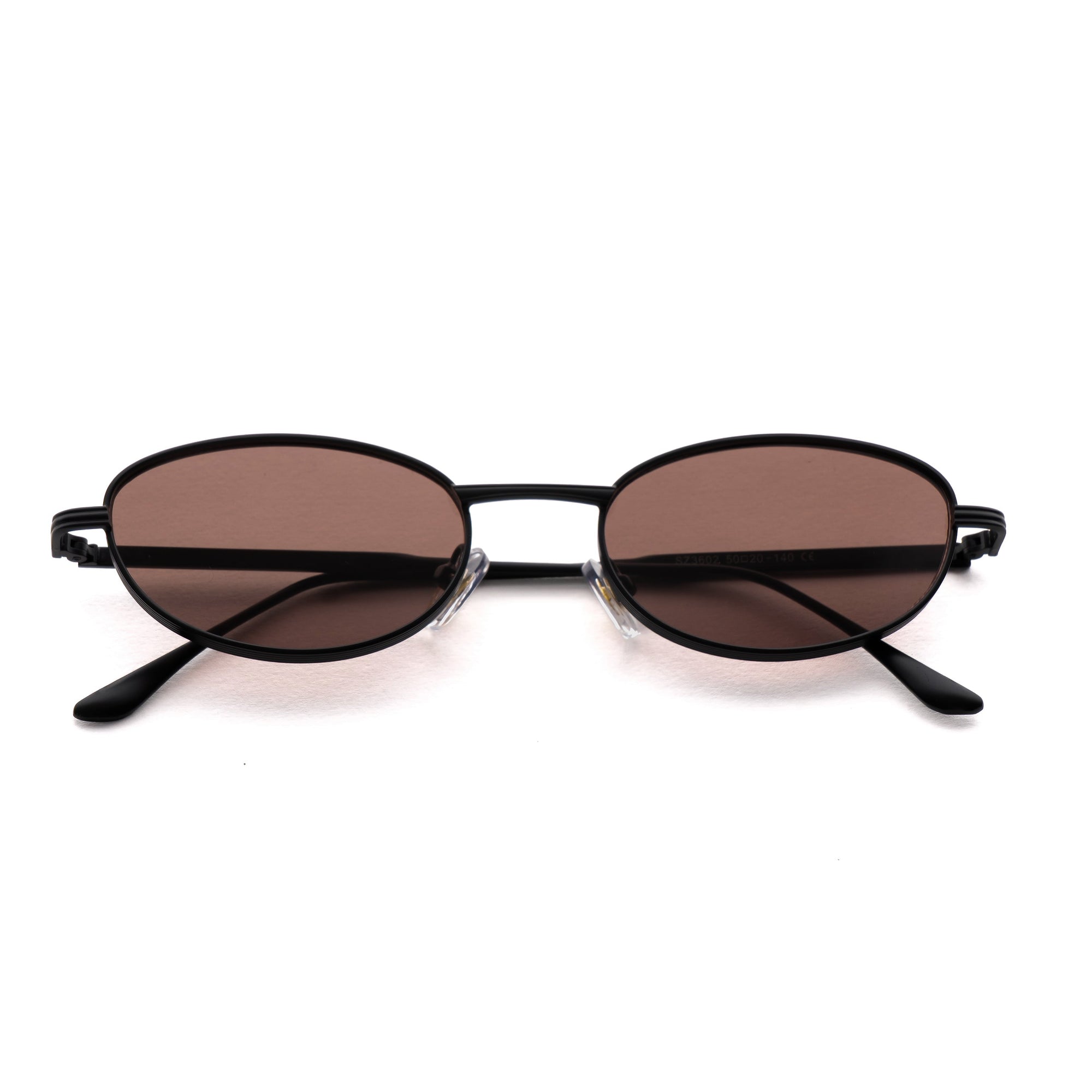 [ Orbit ] Oval Sleek Sunglasses : Brown - projectshades