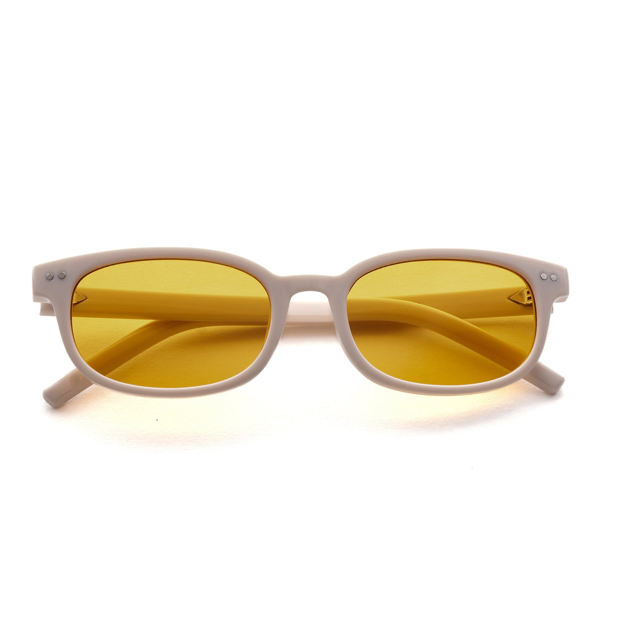 [ Offduty ] Classic Rectangular Sunglasses : Yellow - projectshades