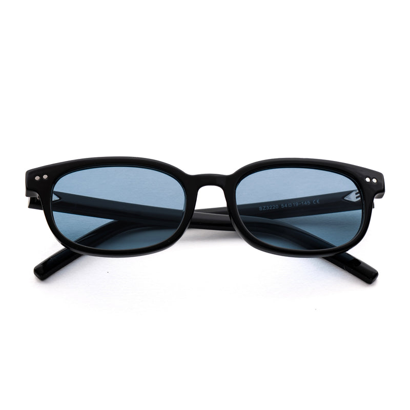 [ Offduty ] Classic Rectangular Sunglasses : Blue - projectshades