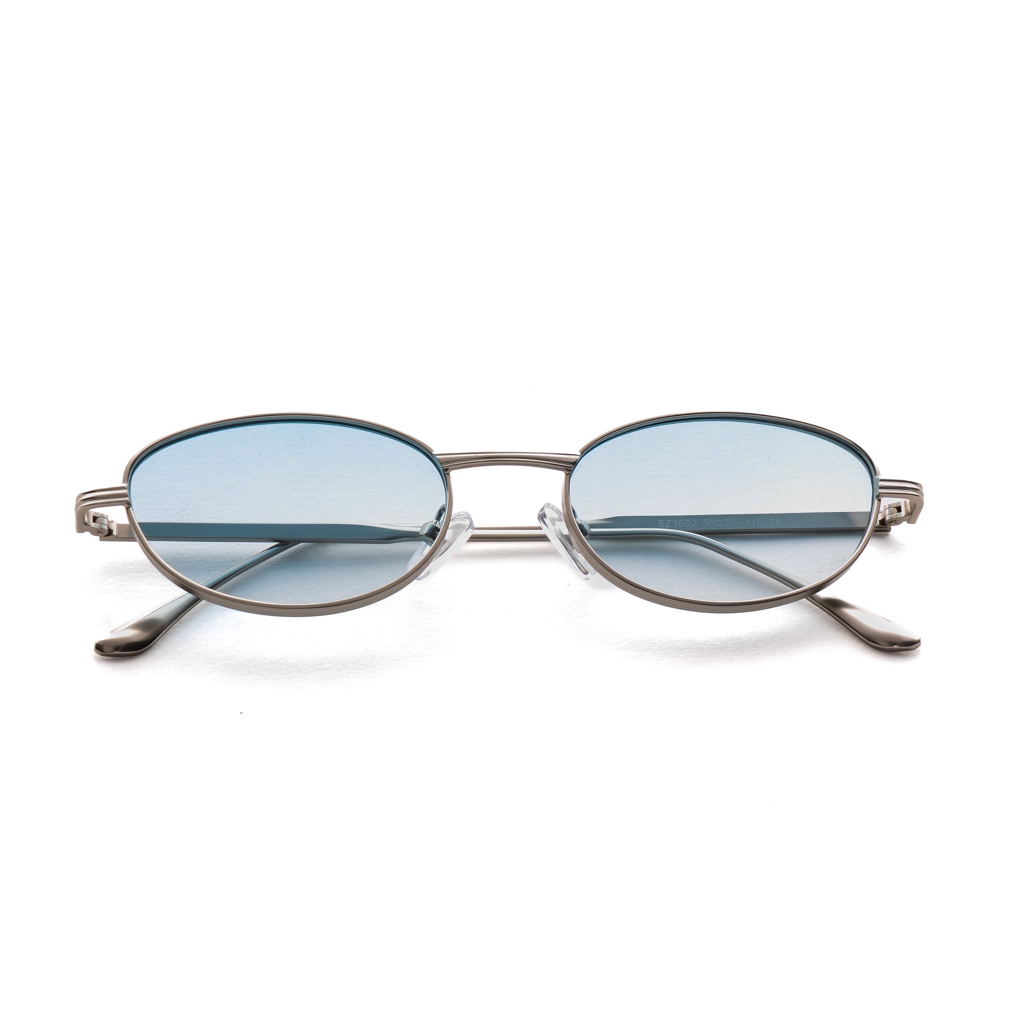 [ Orbit ] Oval Sleek Sunglasses : Blue - projectshades