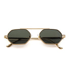 [ Hexwire ] Hexagonal Metal Sunglasses : Green - projectshades