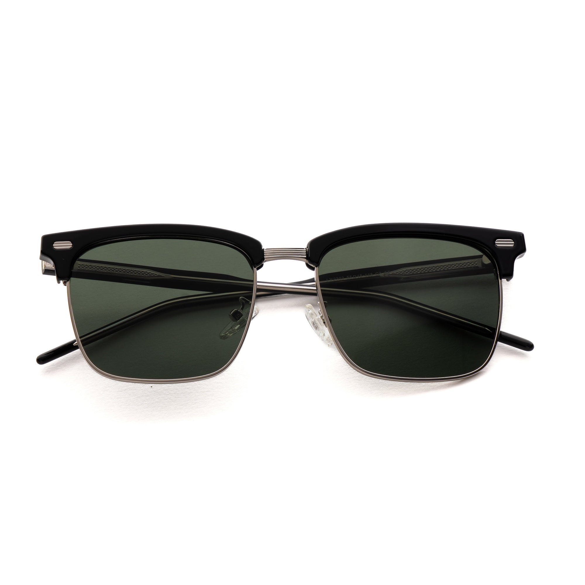 [ Offset ] Clubmaster Squared Sunglasses : Green - projectshades