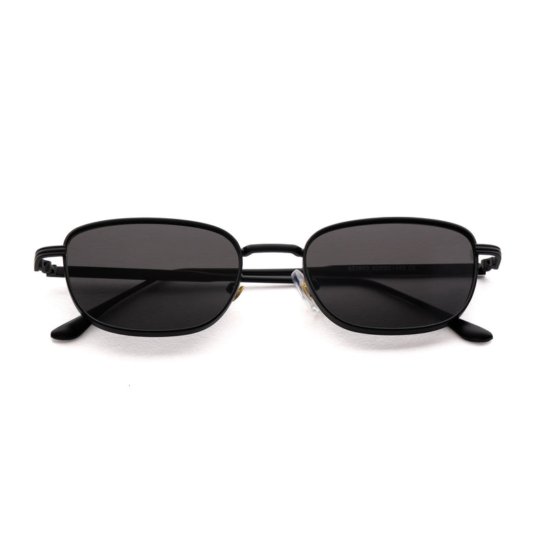 [ Riptide ] Compact Squared Sunglasses : Black/Black - projectshades
