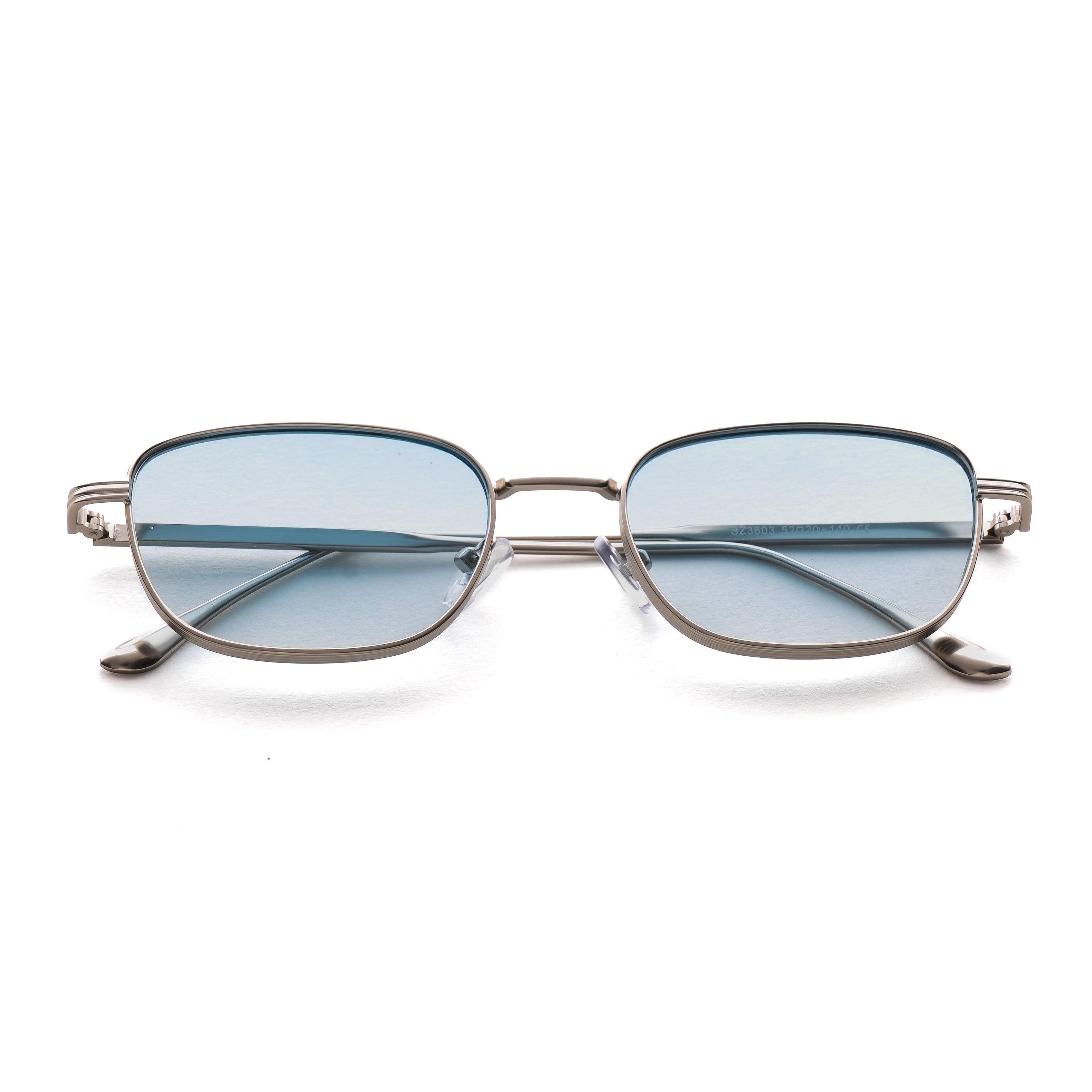 [ Riptide ] Compact Squared Sunglasses : Blue | Project Shades