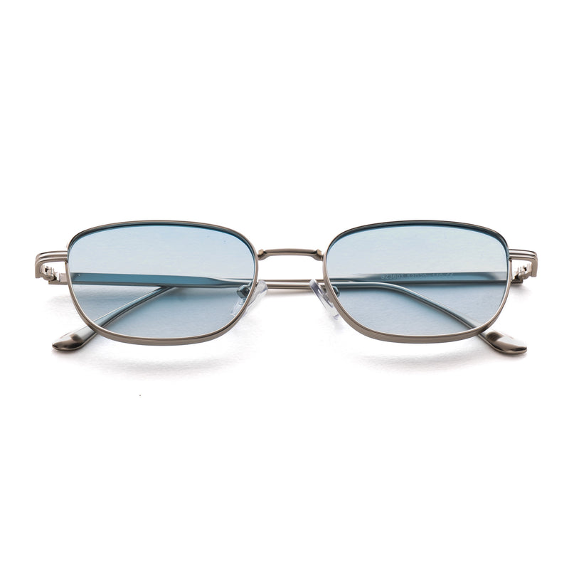 [ Riptide ] Compact Squared Sunglasses : Blue - projectshades