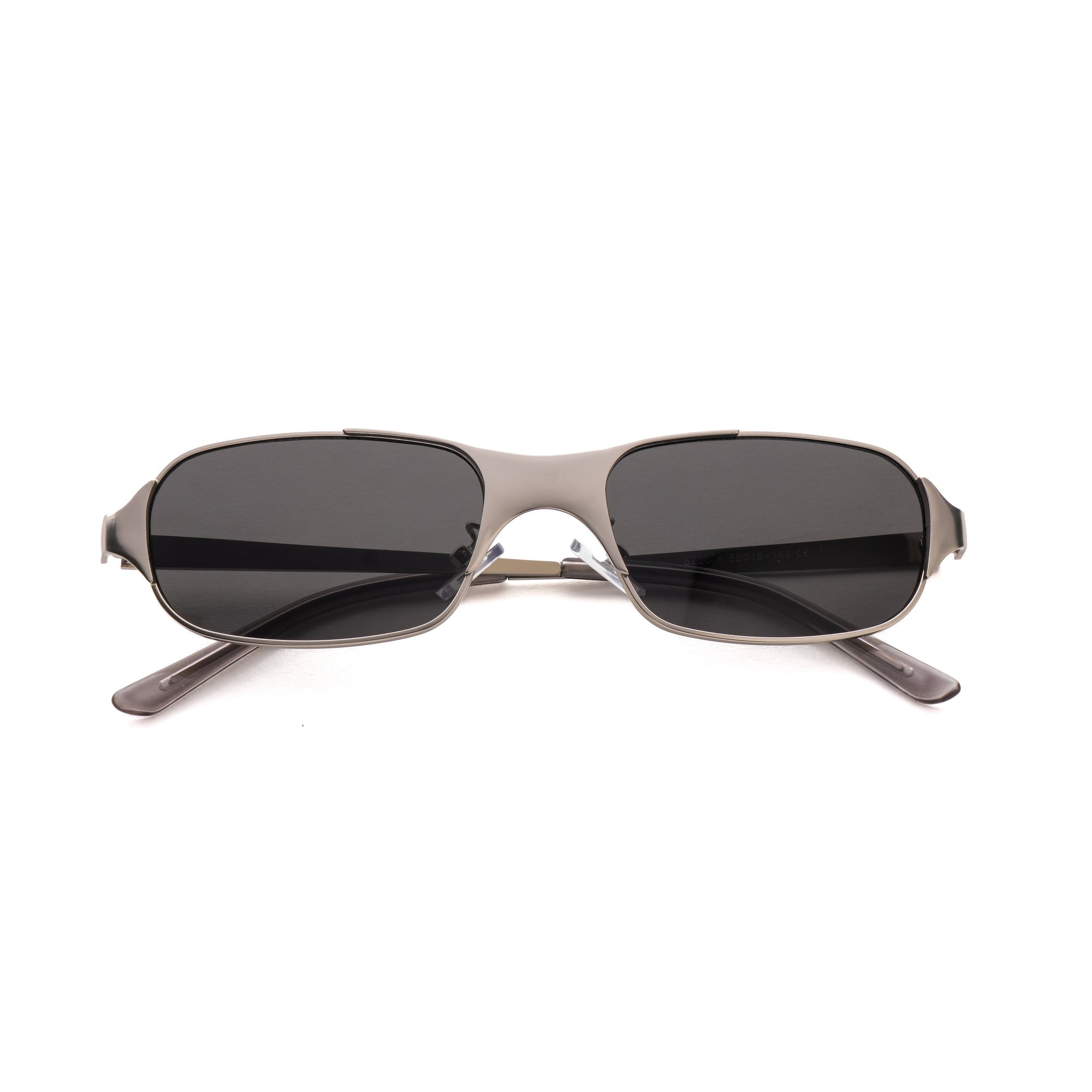 [ Baltic ] Unisex Metal Sunglasses : Black Silver - projectshades