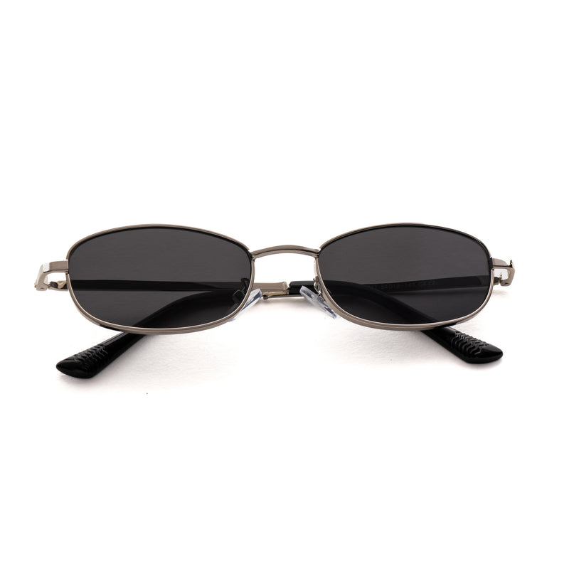 [ Lagoon ] Rectangular Unisex Sunglasses : Black - projectshades