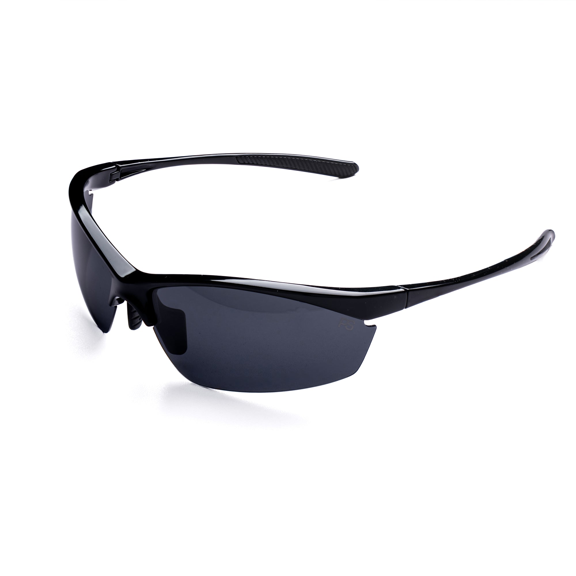 [ Lex ] Polarised Sports Sunglasses : Black/Black - projectshades