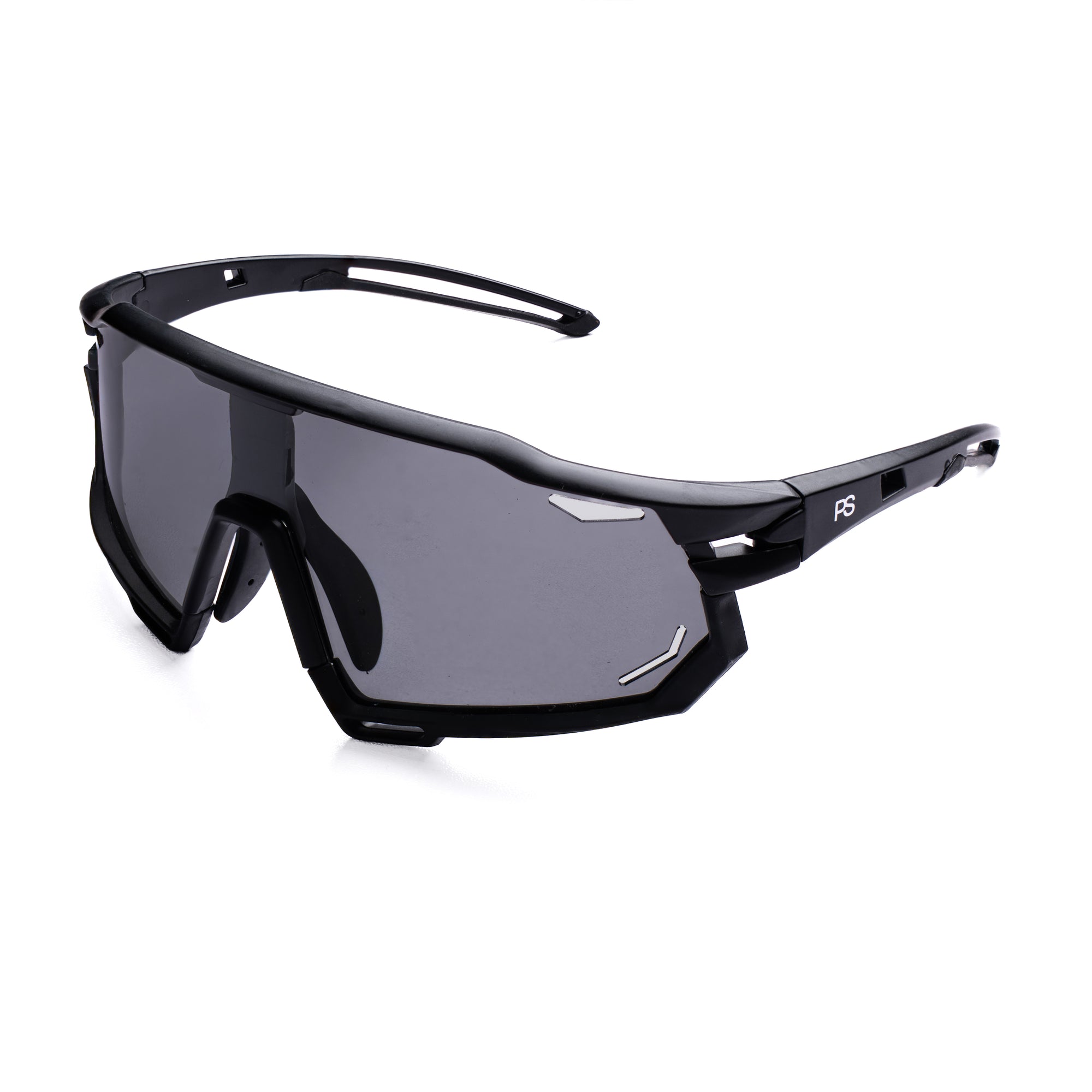 [ Kryptonite ] Polarised Sports Sunglasses : Black - projectshades
