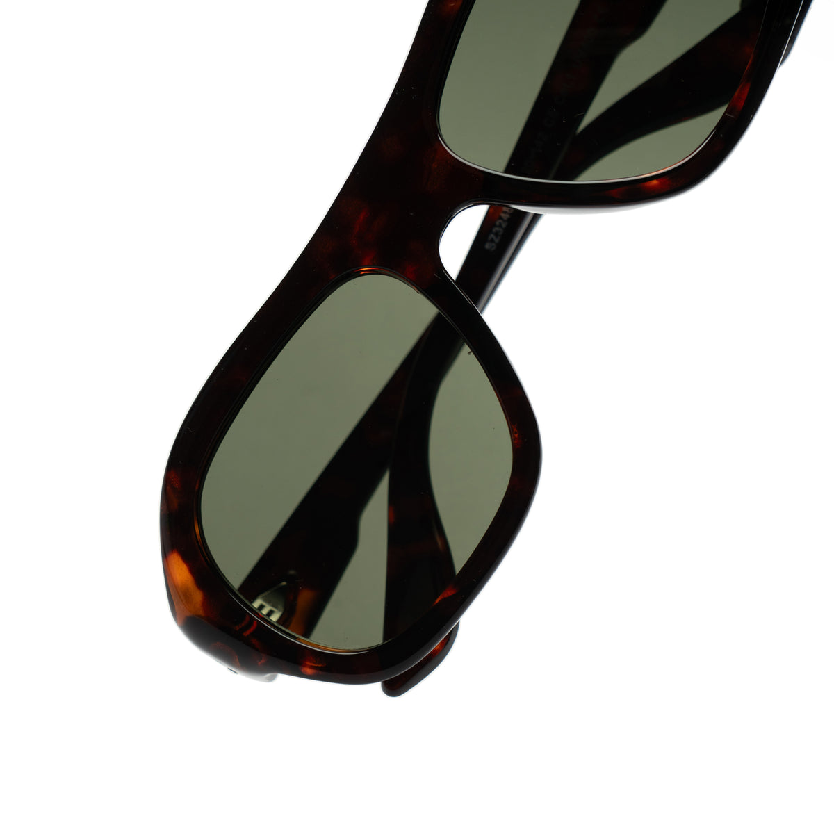 [ Ares ] Oversized High-Fashion Sunglasses : Leopard/Green
