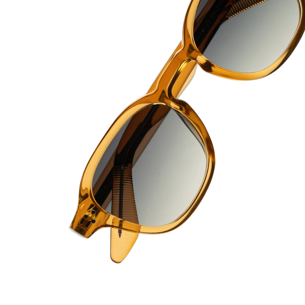 [ Icarus ] Retro Round Sunglasses : Caramel