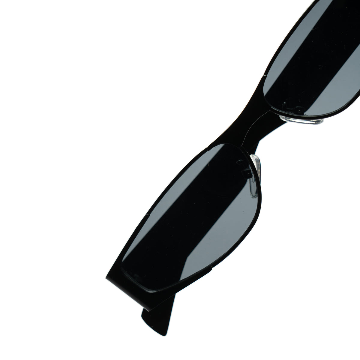 [ Perseus ] Futuristic Metal Sunglasses : Black/Black