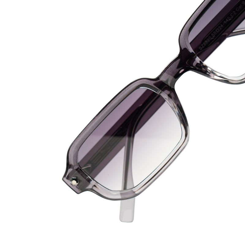 [ Prometheus ] Classic Rectangular Sunglasses : Purple