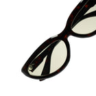 [ Helen ] Y2k Cateye Sunglasses : Green/Tortoise