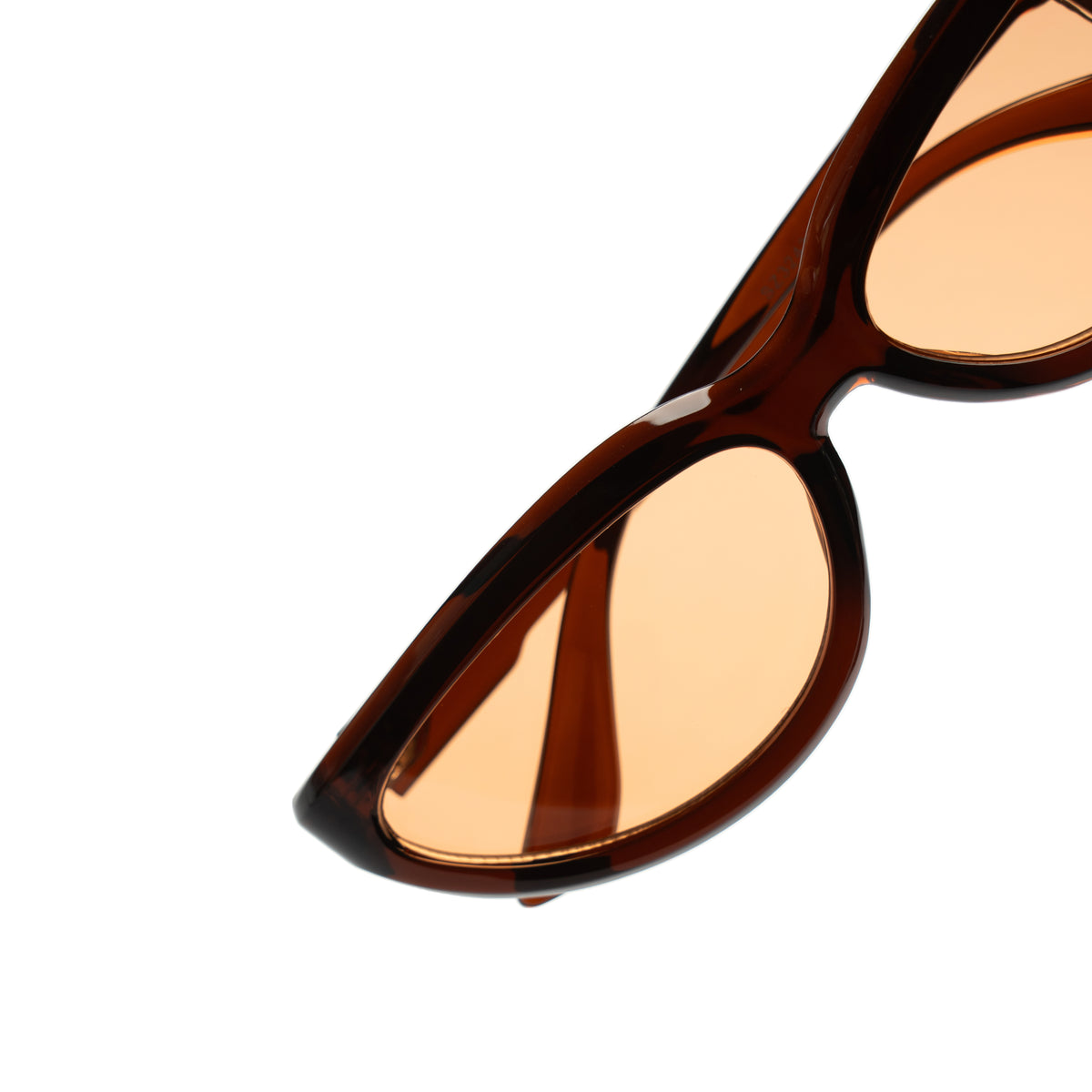[ Helen ] Y2k Cateye Sunglasses : Peach