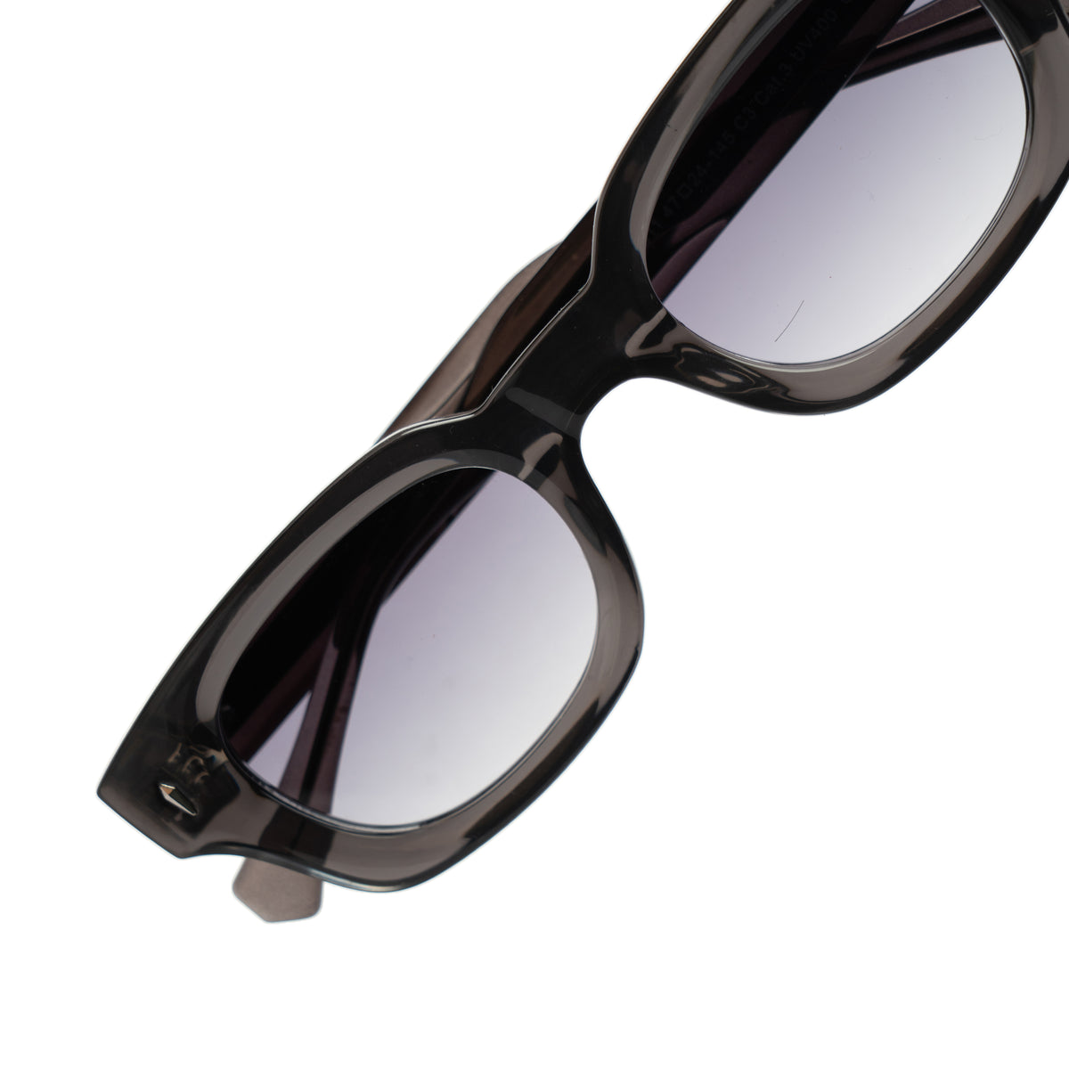 [ Atlas ] Chunky Rectangular Sunglasses : Gray