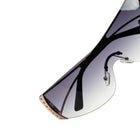 [ Tryst ] Wraparound Oversized Sunglasses : Purple