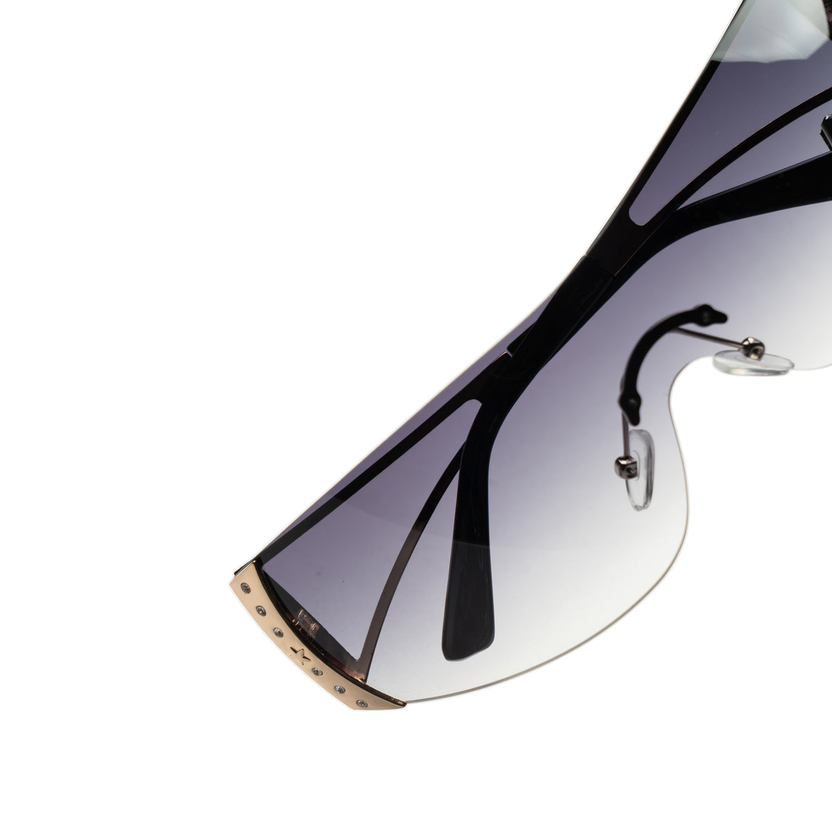 [ Tryst ] Wraparound Oversized Sunglasses : Purple