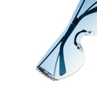 [ Tryst ] Wraparound Oversized Sunglasses : Blue