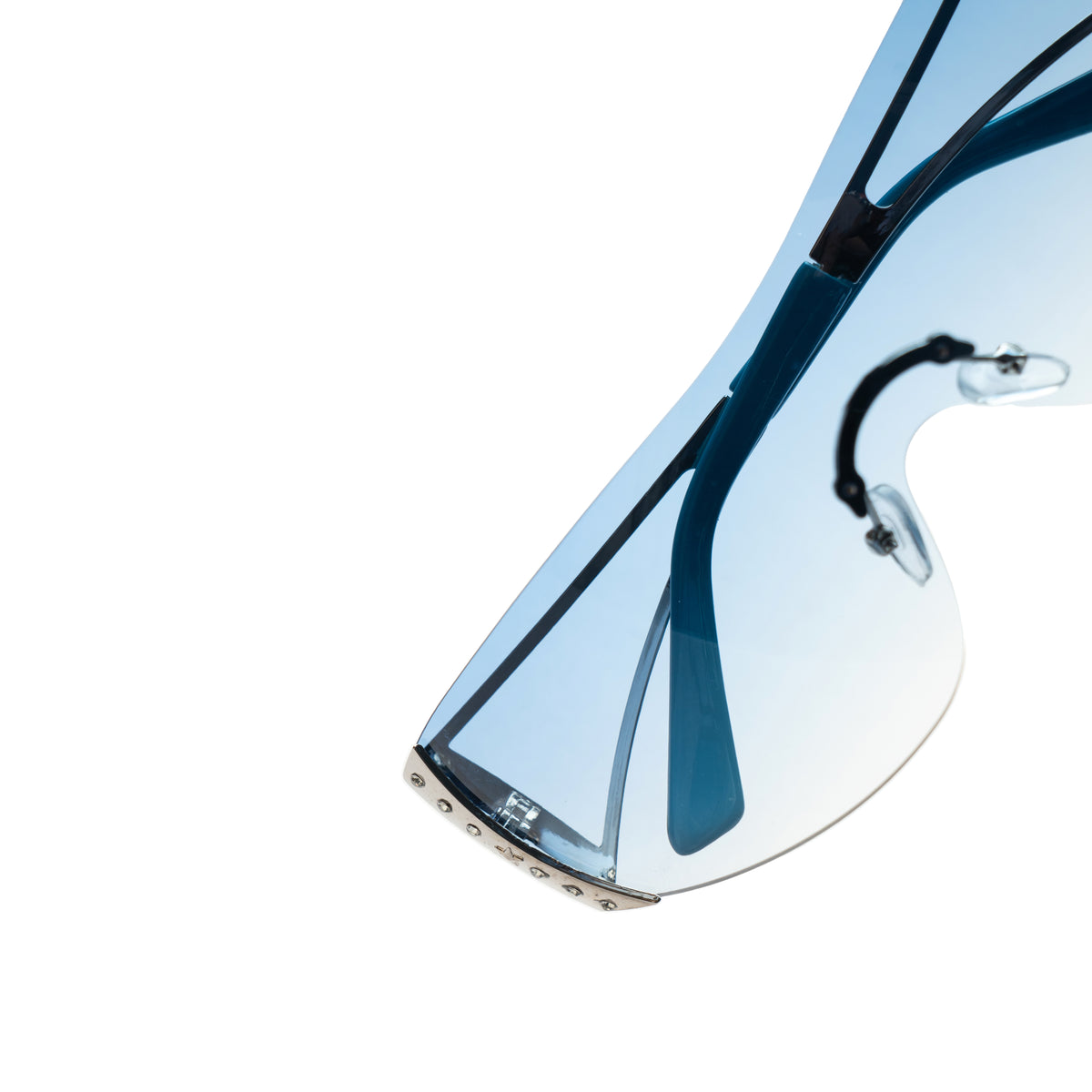 [ Tryst ] Wraparound Oversized Sunglasses : Blue