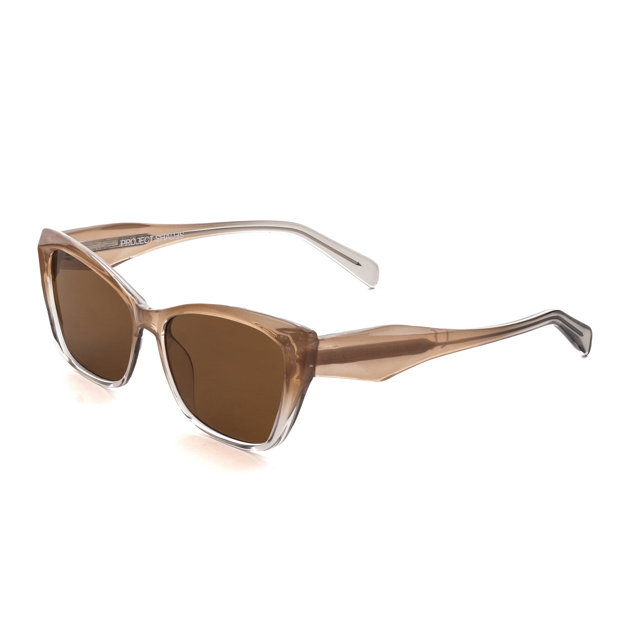 [ Sideeye ] Elevated Cateye Sunglasses : Champagne - projectshades