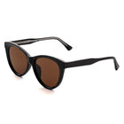 [ Luna ] Classic Cateye Sunglasses : Black Brown - projectshades