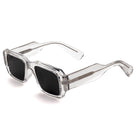[ Brut ] Chunky Rectangular Sunglasses : Clear - projectshades