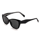 [ Sideeye ] Elevated Cateye Sunglasses : Black - projectshades