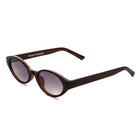 [ Contour ] Sleek Cutline Sunglasses : Purple Brown - projectshades