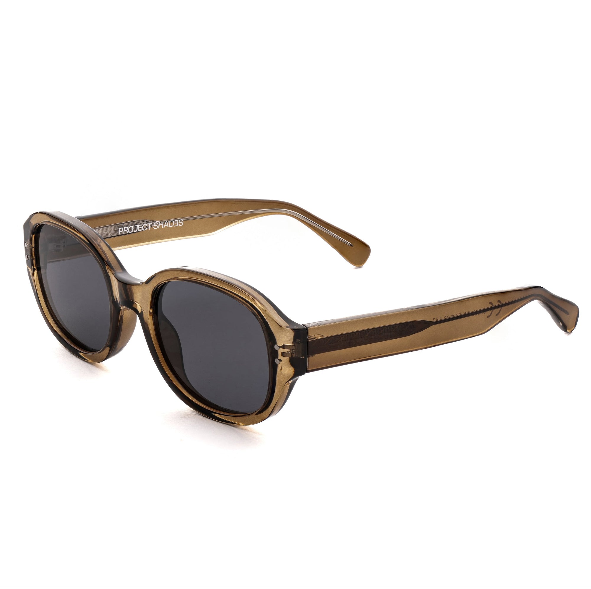 [ Forme ] Classic Round Sunglasses : Brown - projectshades
