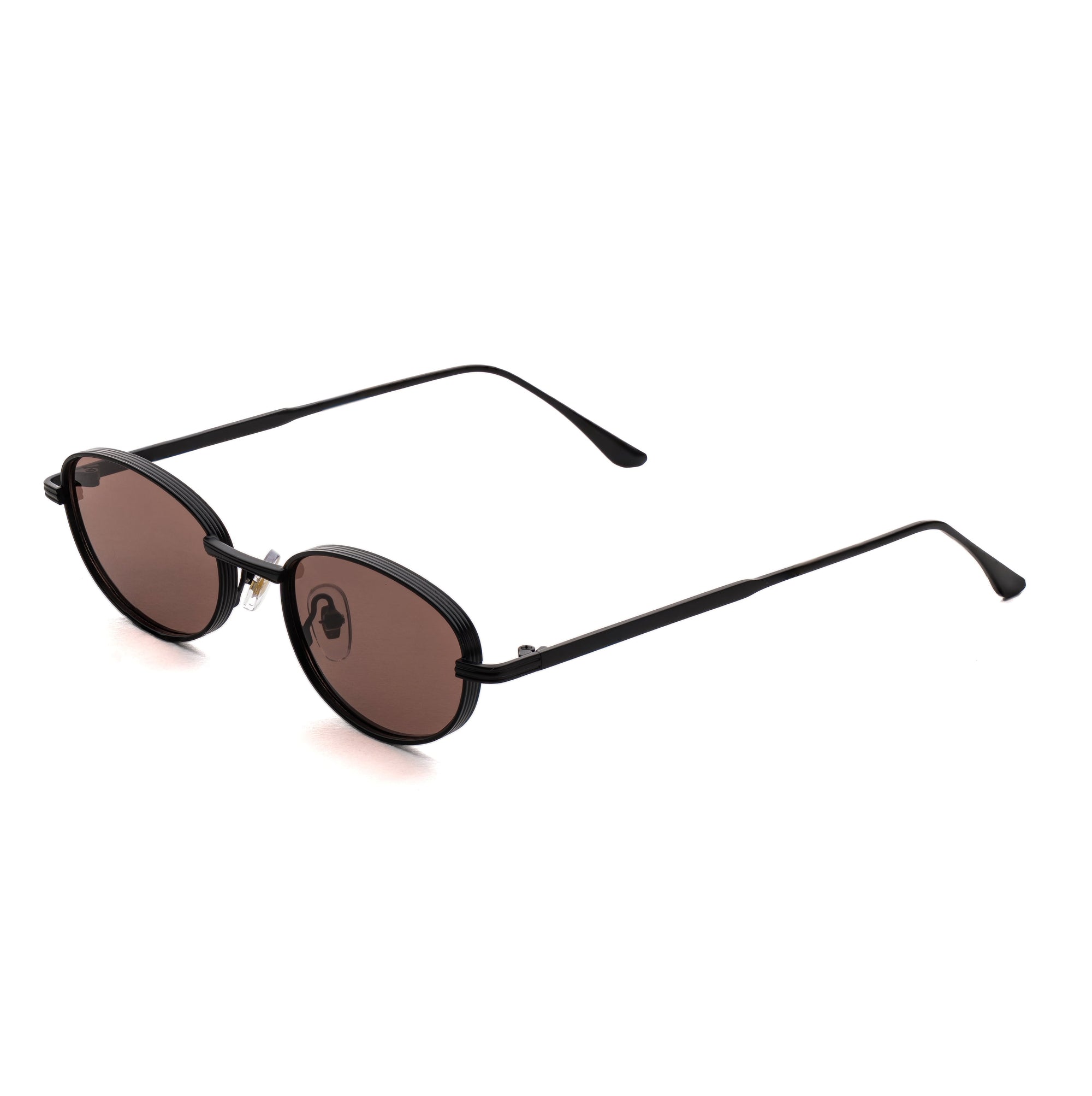 [ Orbit ] Oval Sleek Sunglasses : Brown - projectshades