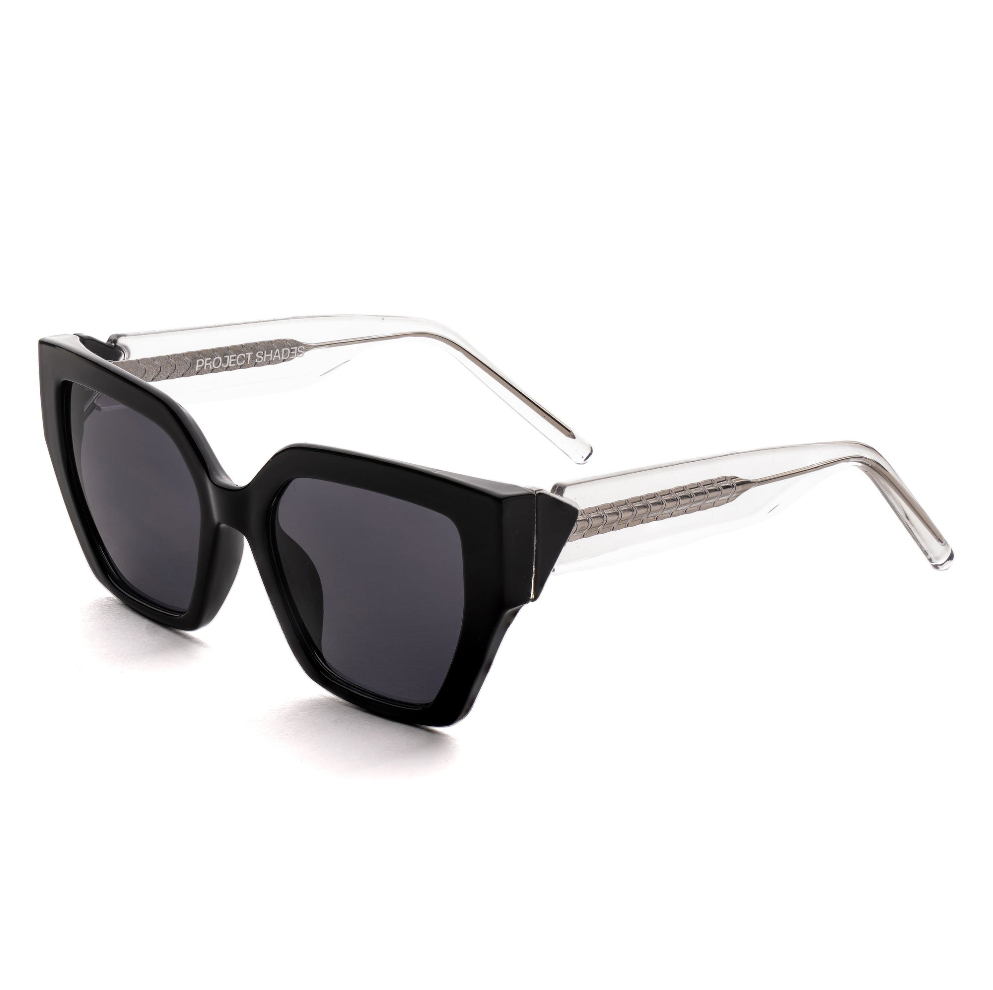 [ Muse ] Oversized Cateye Sunglasses : Black - projectshades
