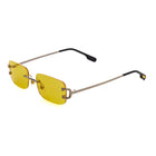 [ Serendipity 2.0 ] Holiday Rimless Sunglasses : Yellow - projectshades