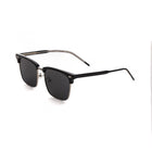[ Offset ] Clubmaster Squared Sunglasses : Black Silver - projectshades