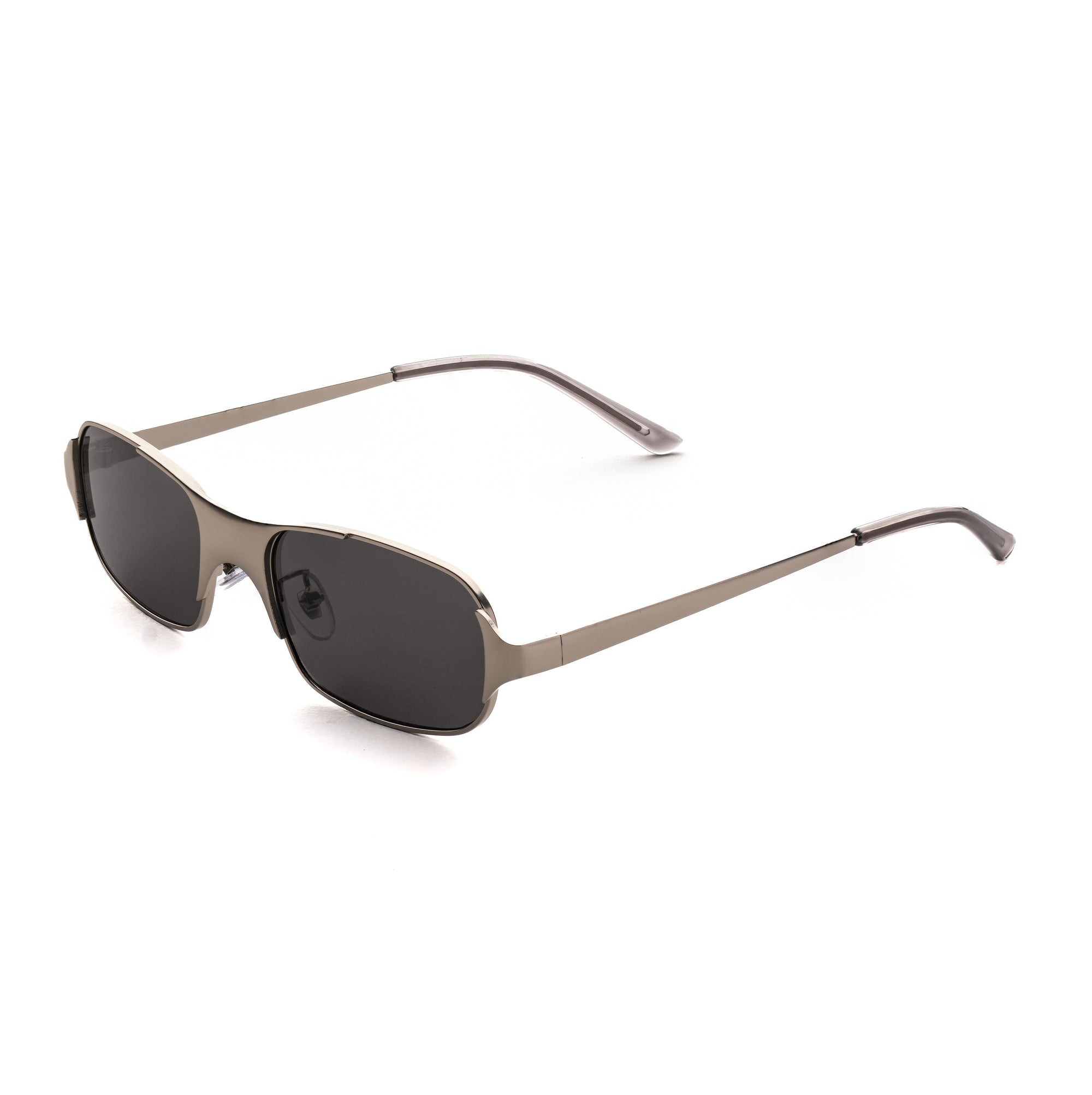 [ Baltic ] Unisex Metal Sunglasses : Black Silver - projectshades
