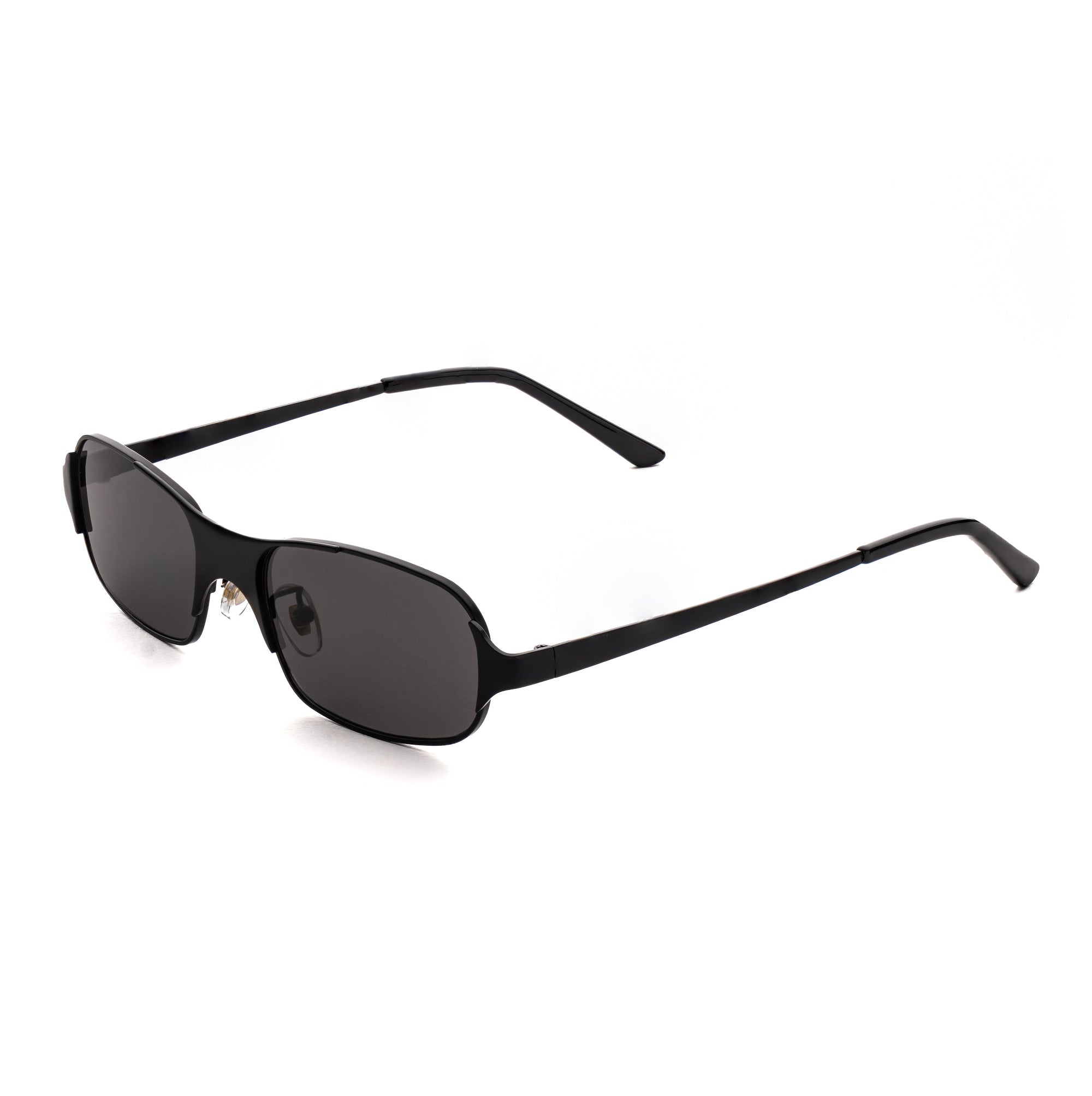 [ Baltic ] Unisex Metal Sunglasses : Black - projectshades