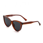 [ Luna ] Classic Cateye Sunglasses : Brown - projectshades