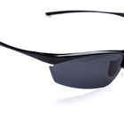 [ Lex ] Polarised Sports Sunglasses : Black/Black - projectshades